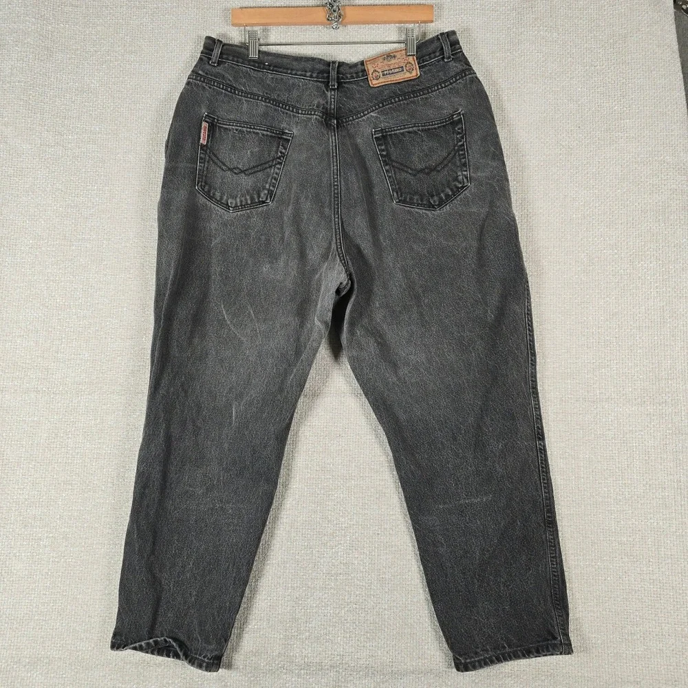 Gitano Jeanswear Womens 24W Short Black‎ High Rise Tapered Mom Jeans 100% Cotton